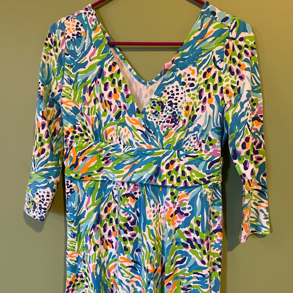 Lilly Pulitzer Gloria Maxi dress in Sea Soirée - Picture 2 of 3